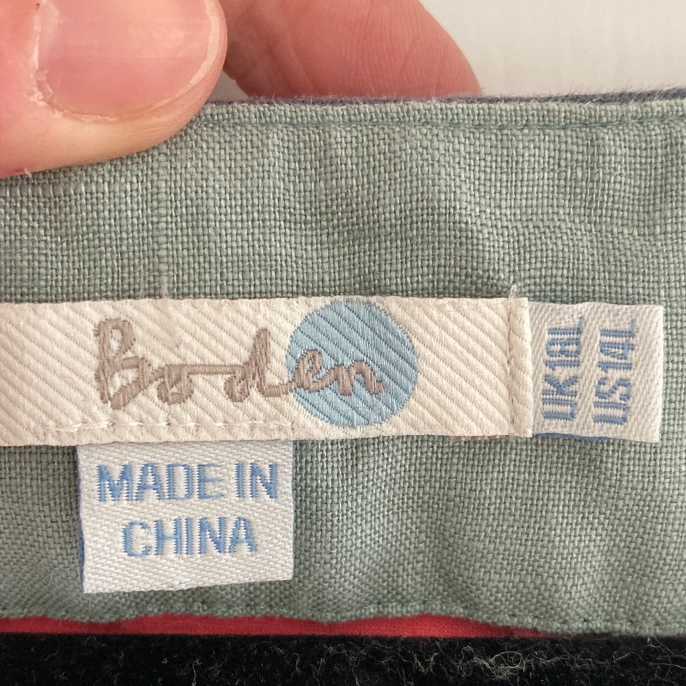 Boden Gray Linen Dress - Picture 2 of 5